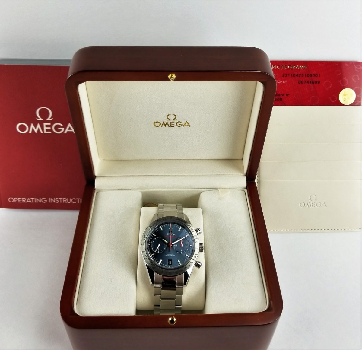 Omega Speedmaster ’57 Co-Axial SS/ SS Blue Face – LBA Exquisite Time Pieces